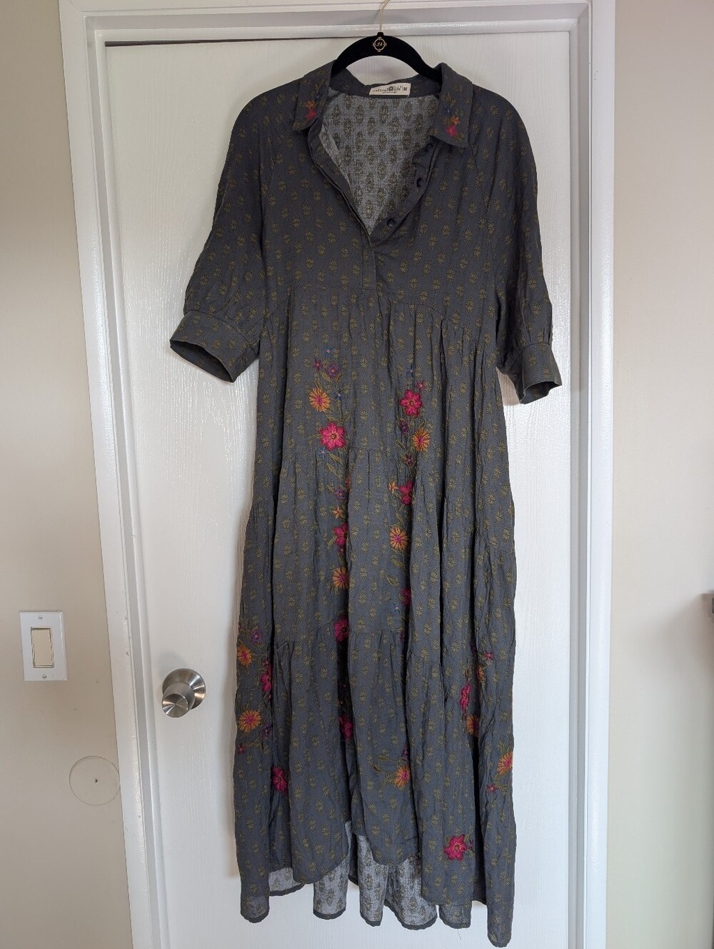 Natural Life Rebecca Cotton Midi Boho Dress